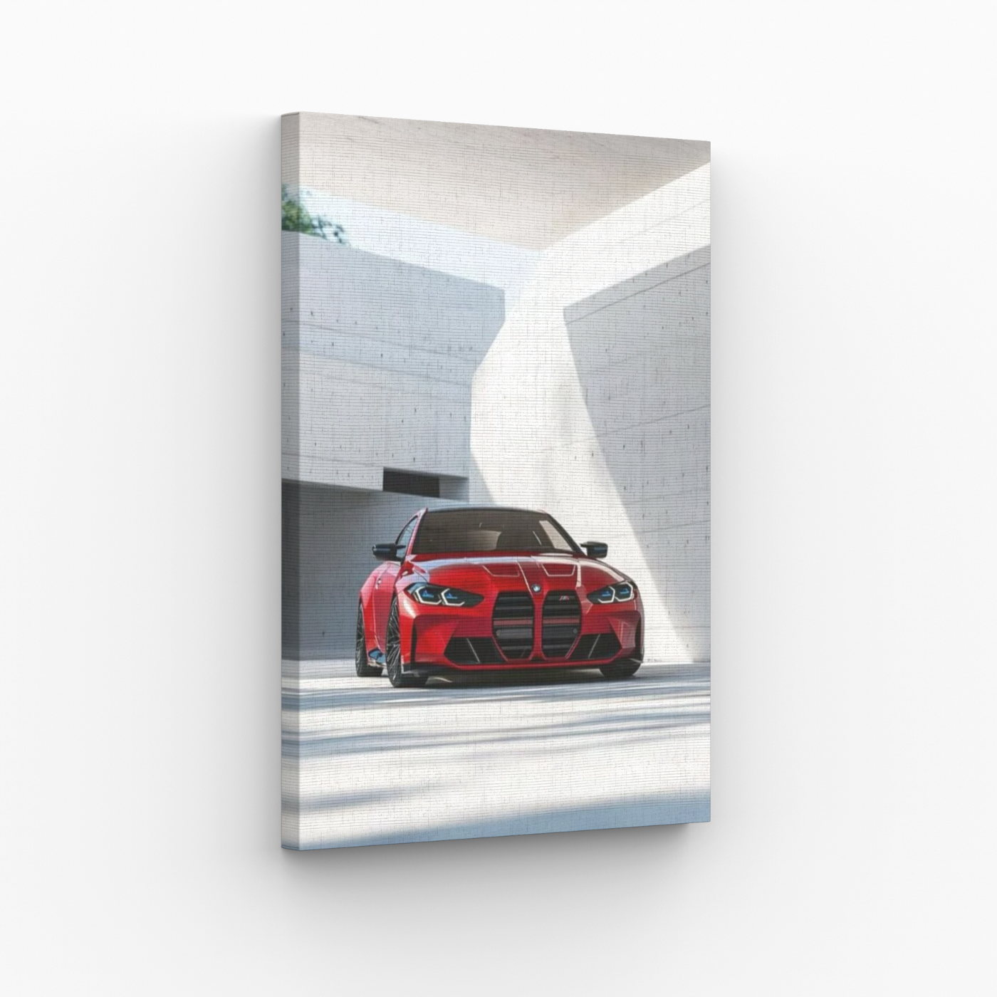 BMW M3 W Cieniu Betonu Obraz