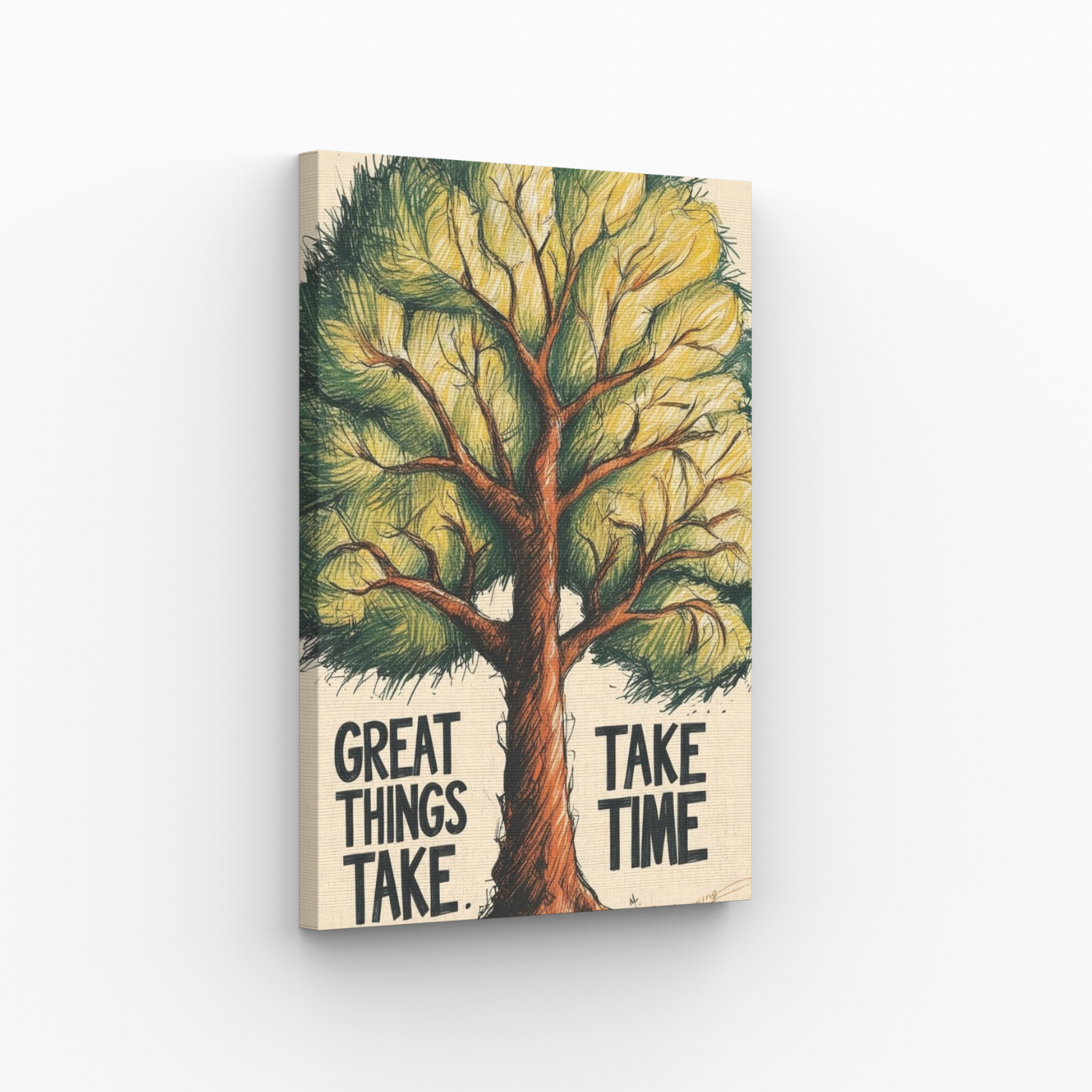„Great Things Take Time” Obraz