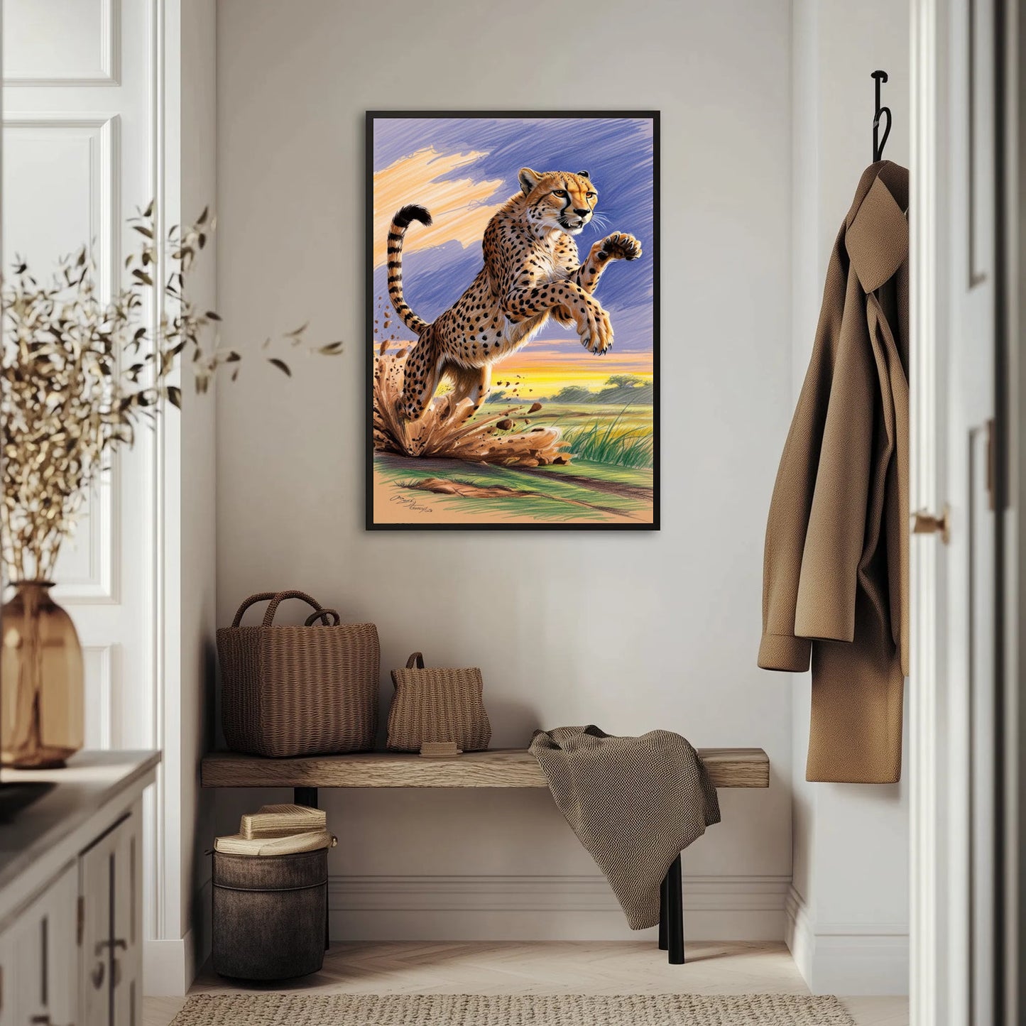 Biegnący Gepard Plakat