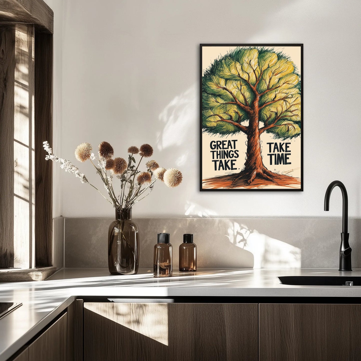 „Great Things Take Time” Plakat
