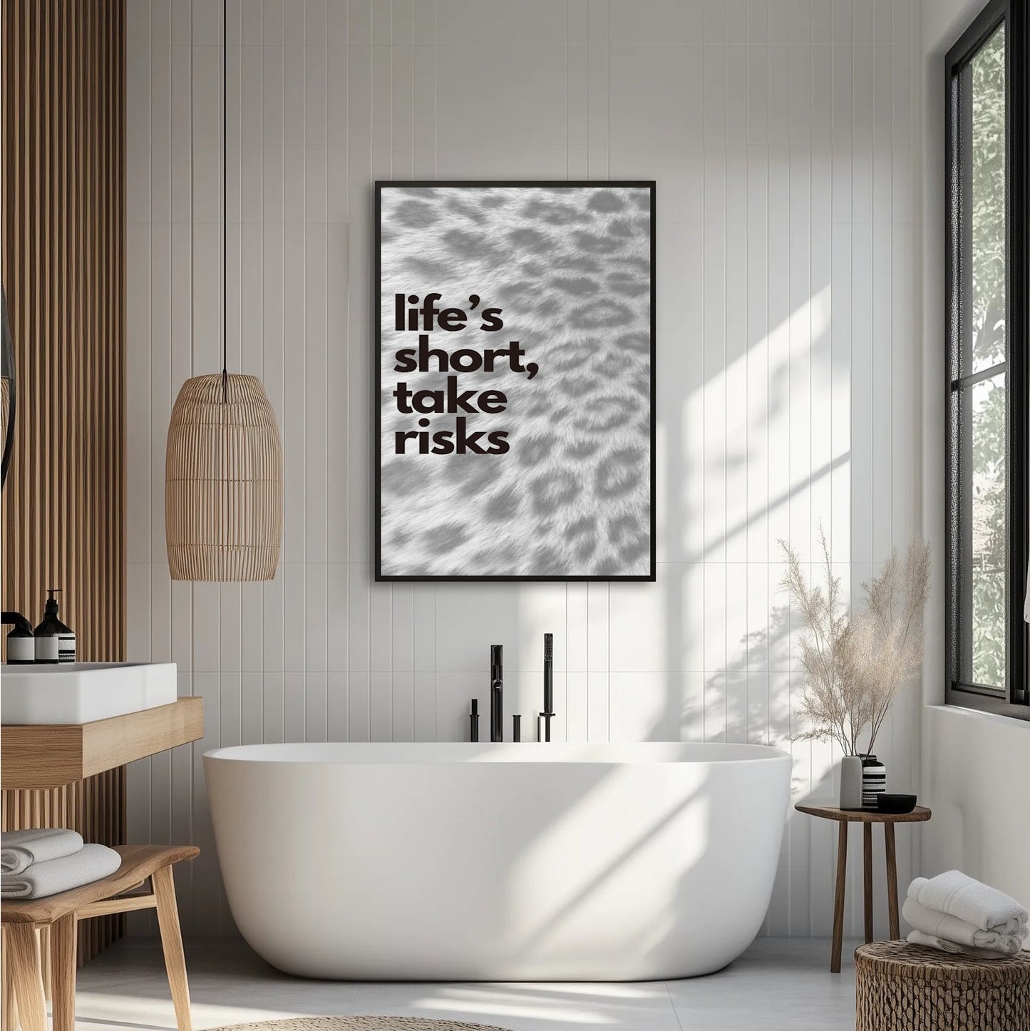 Life's short, take risks Plakat