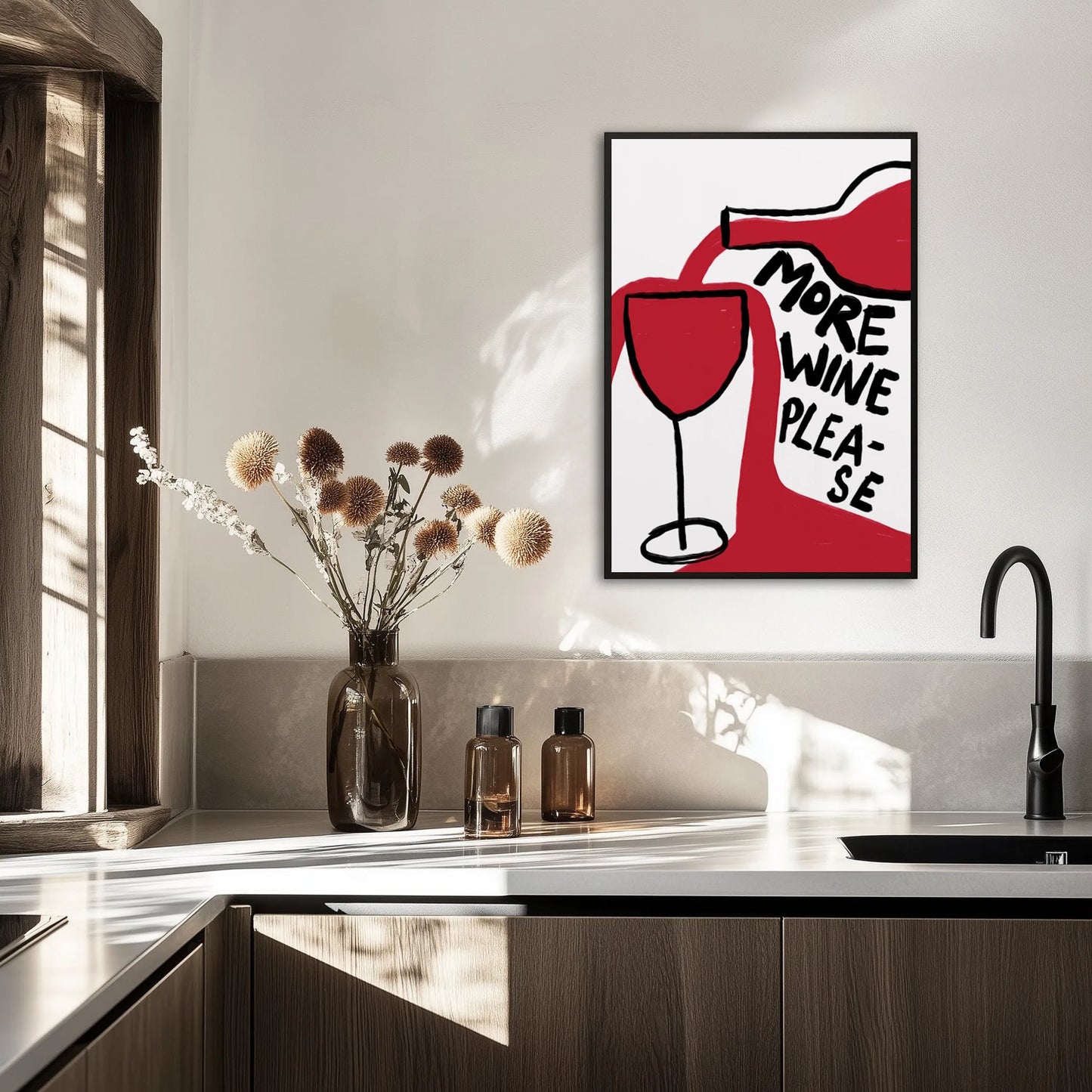 More Wine Please Plakat
