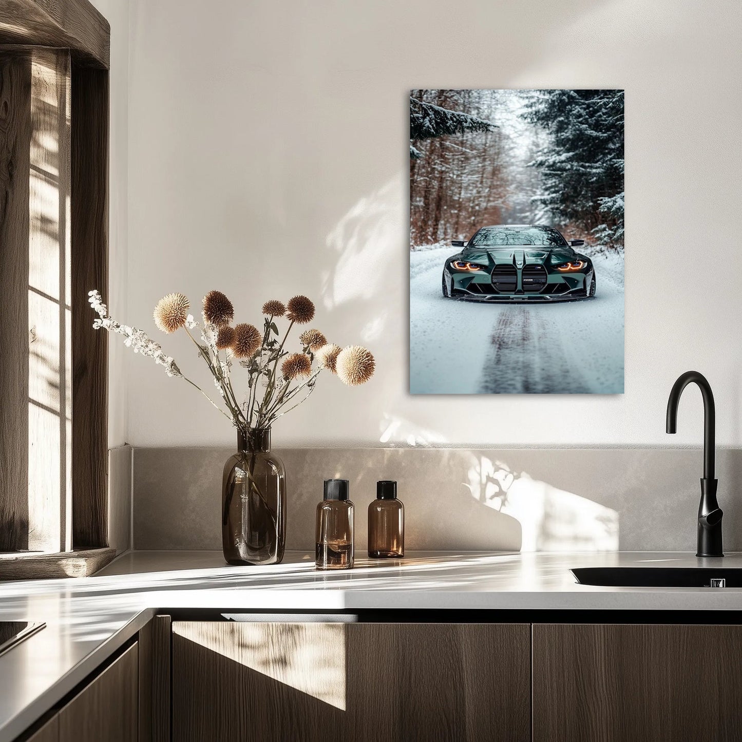 BMW M4 Zimowa Zieleń Obraz