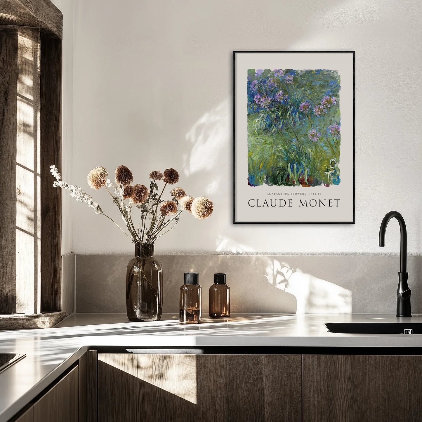 Claude Monet - Agapanthus Flowers Obraz