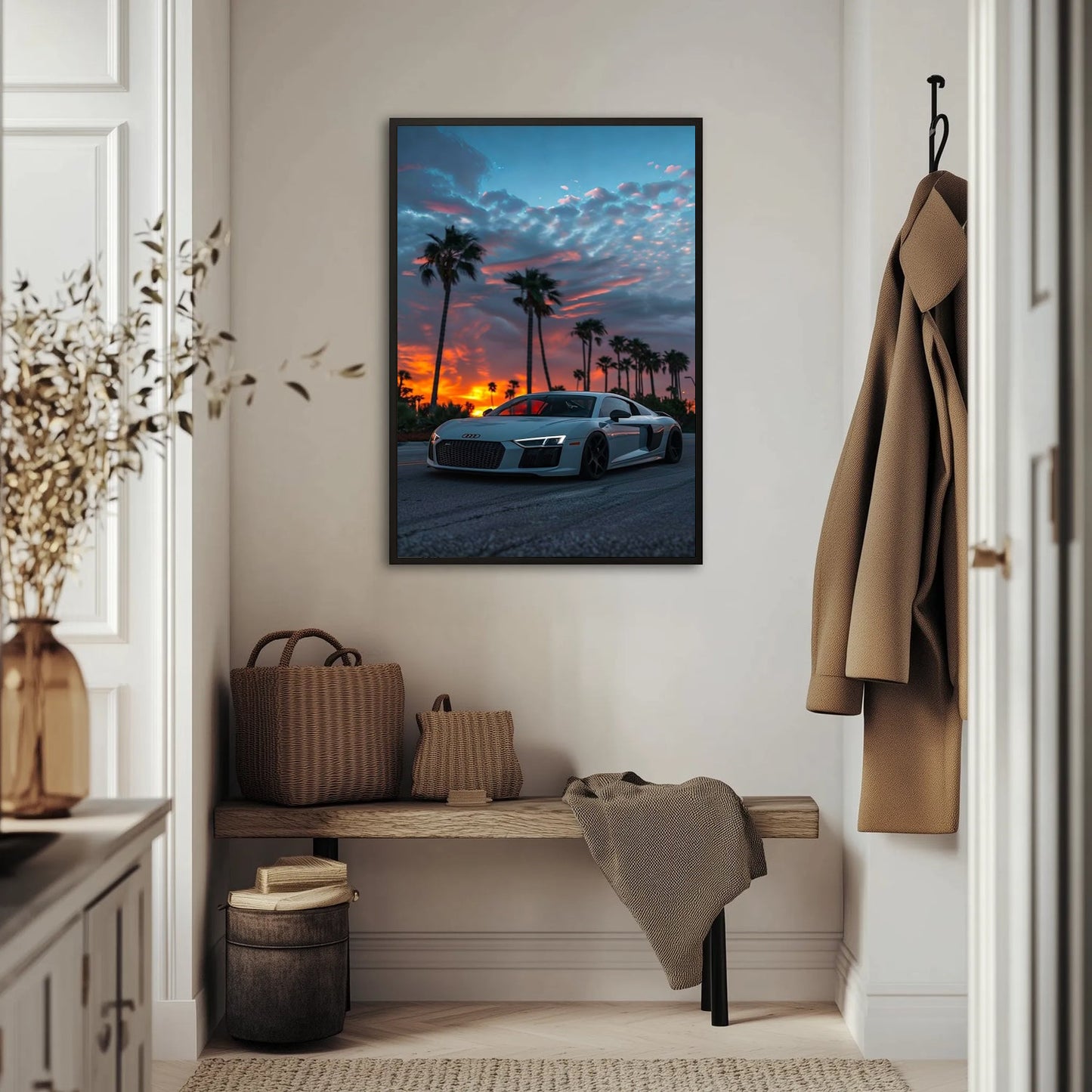 Audi R8 Palmowy Blask Plakat