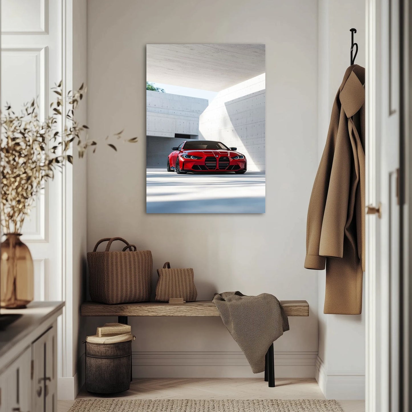 BMW M3 W Cieniu Betonu Obraz