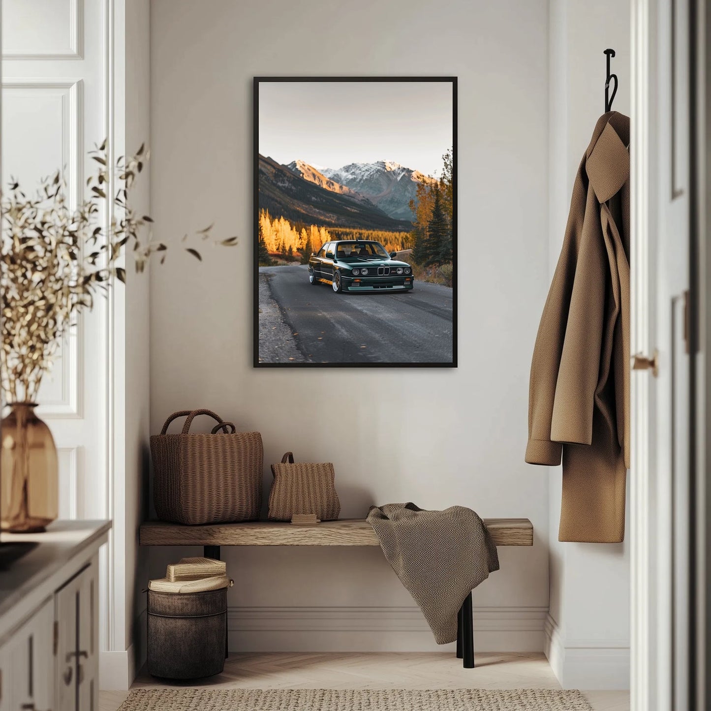 BMW E30 M3 Górski Szlak Plakat