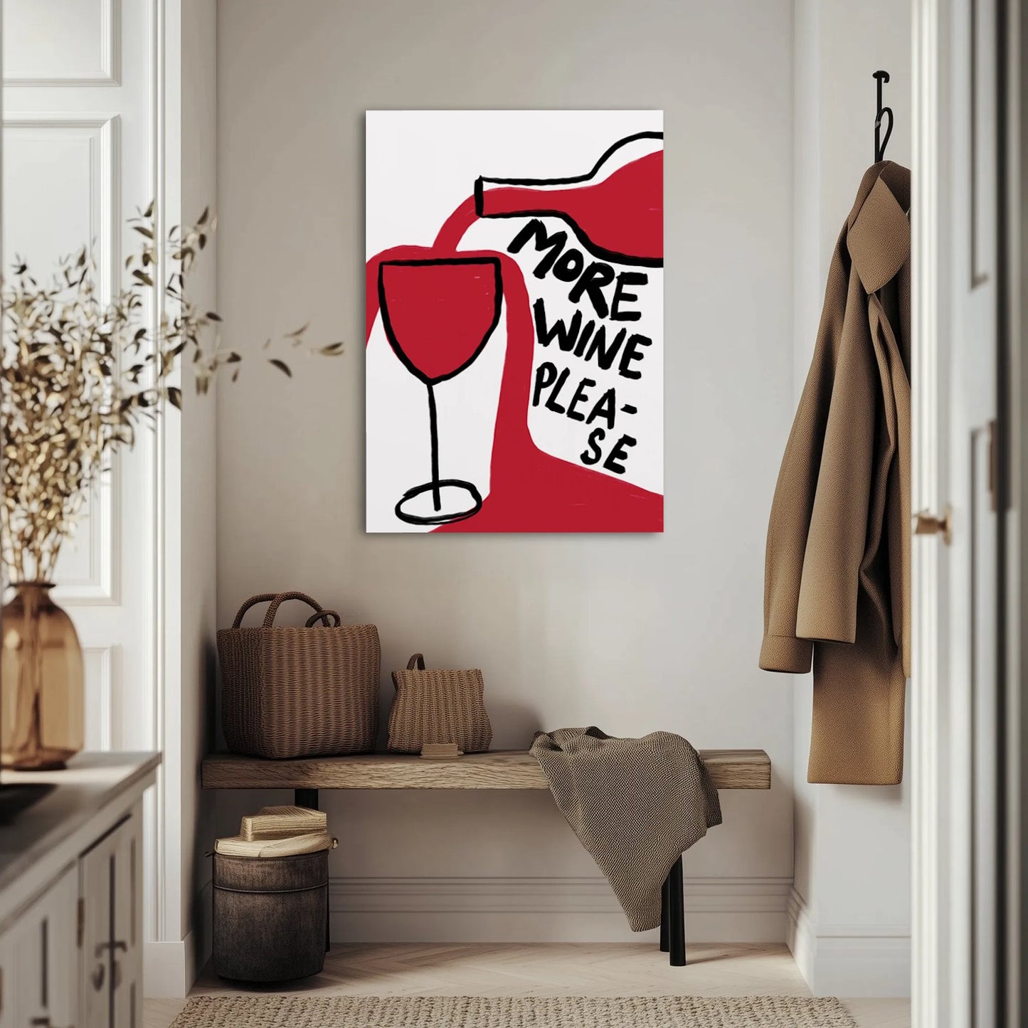 More Wine Please Obraz