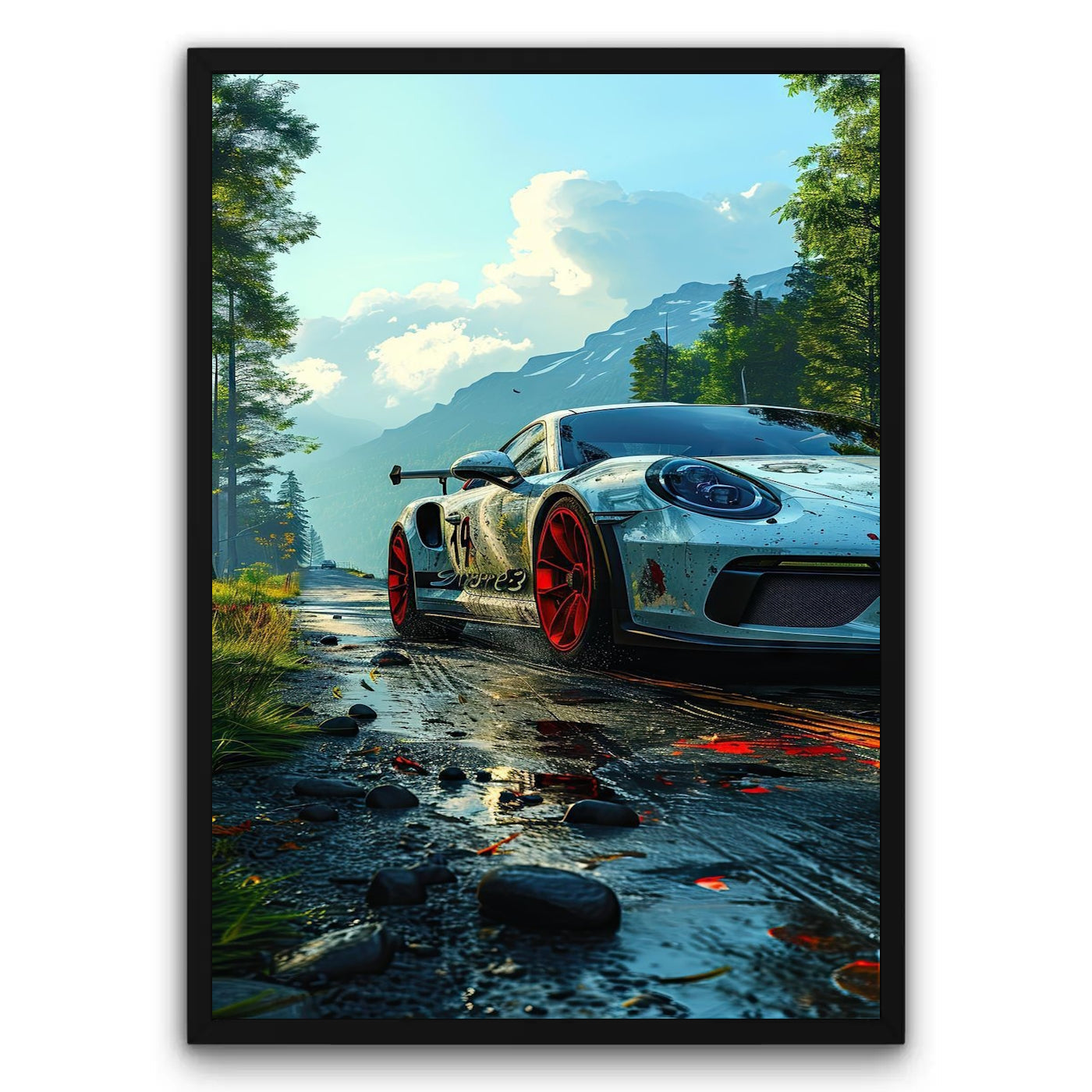 Porsche GT3 RS na Szlaku Plakat