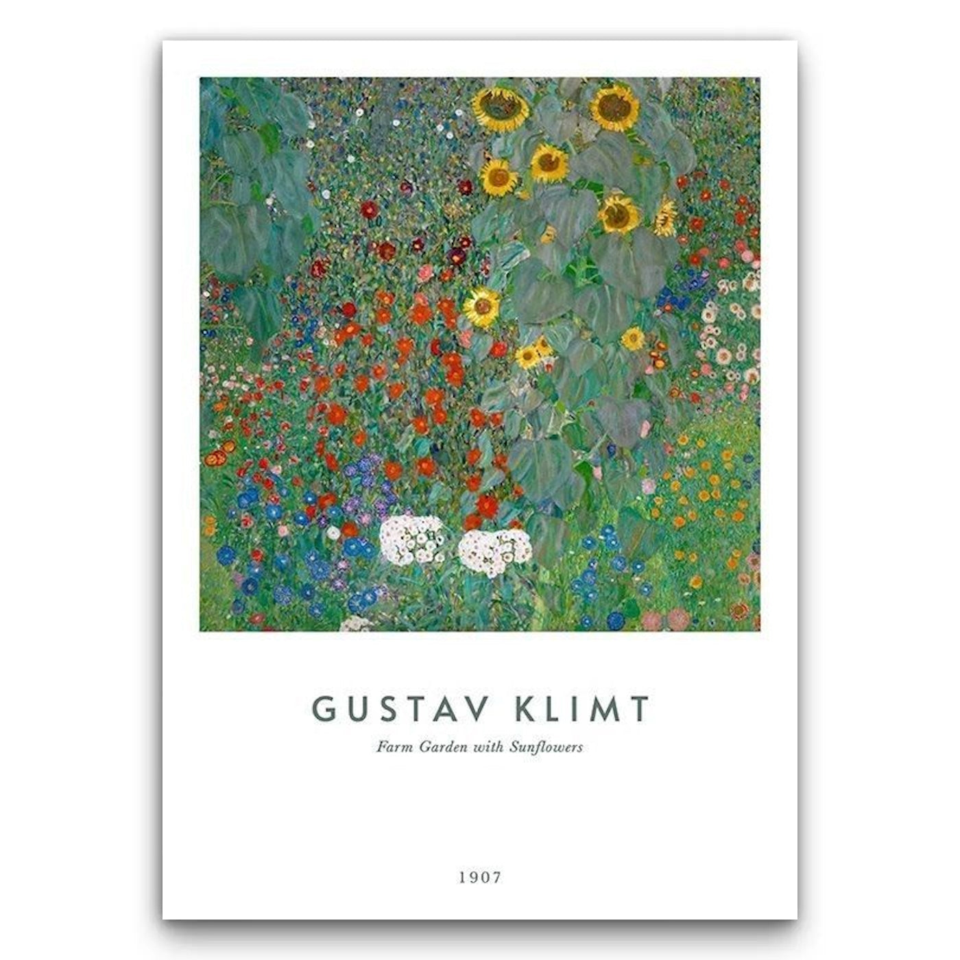 Gustav Klimt - Farm Garden with Sunflowers Obraz