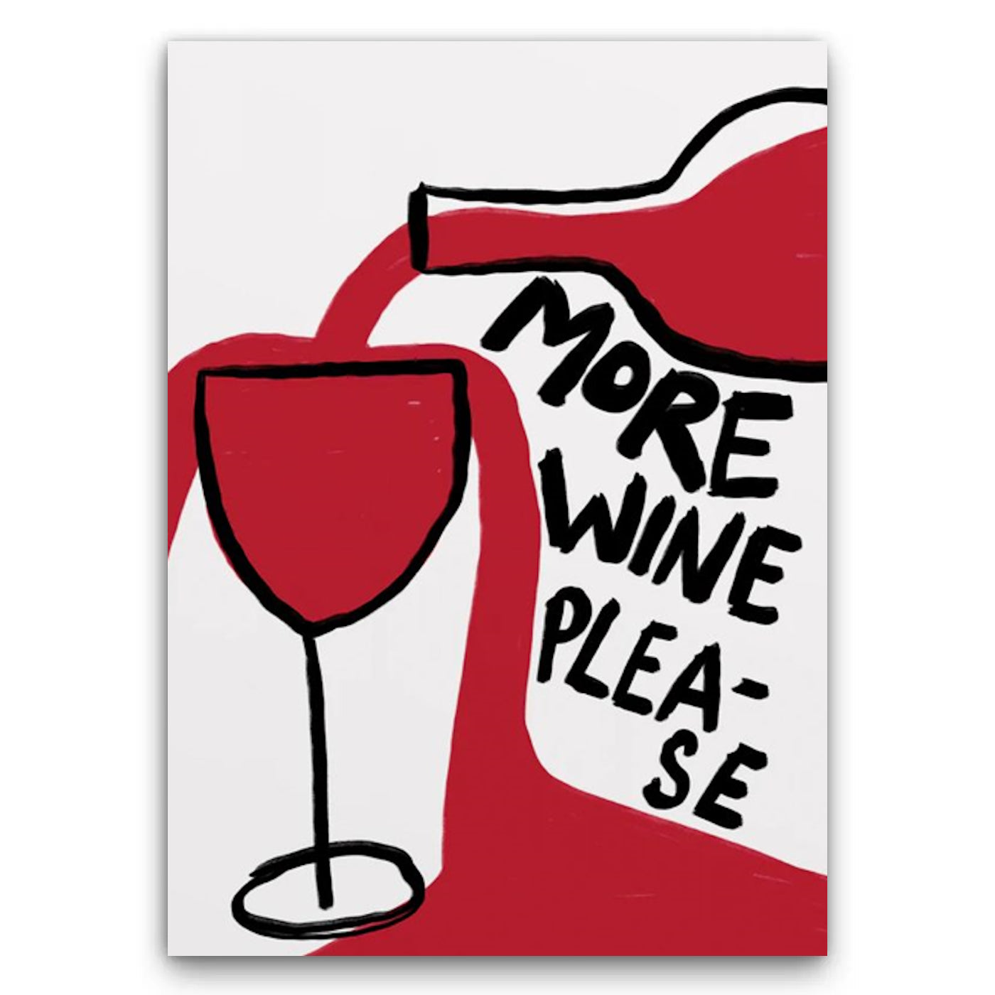 More Wine Please Obraz
