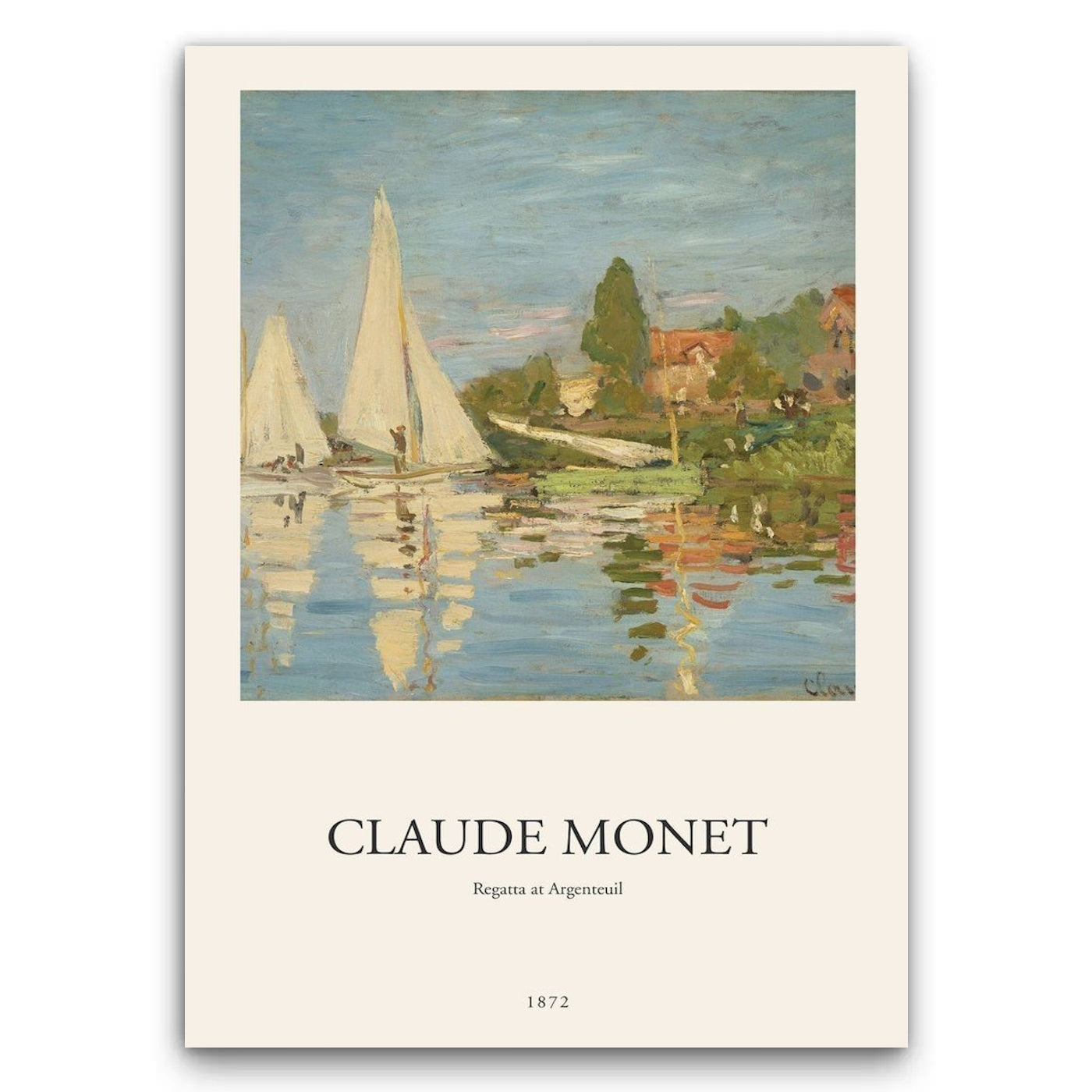 Claude Monet - Regatta at Argenteuil Obraz