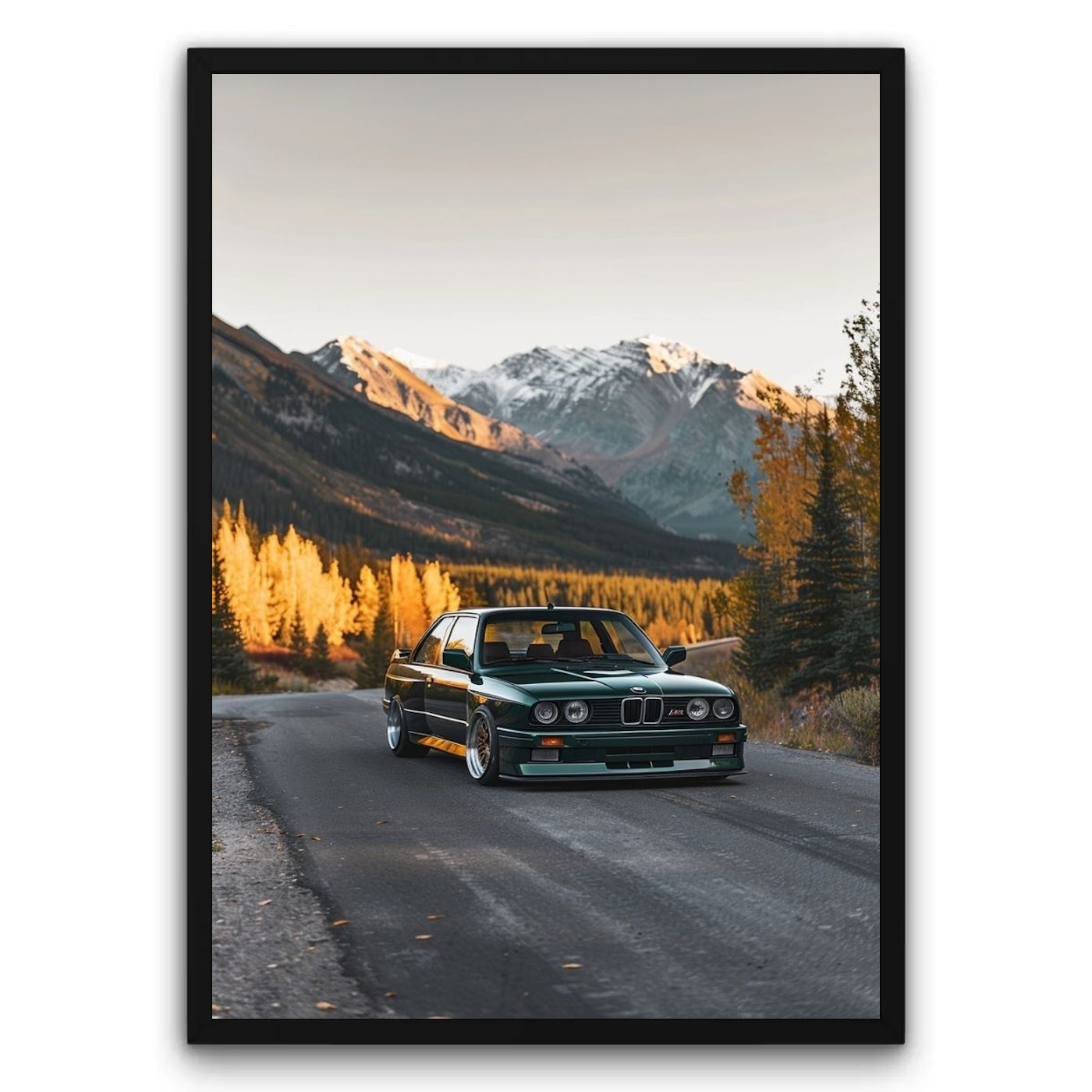 BMW E30 M3 Górski Szlak Plakat