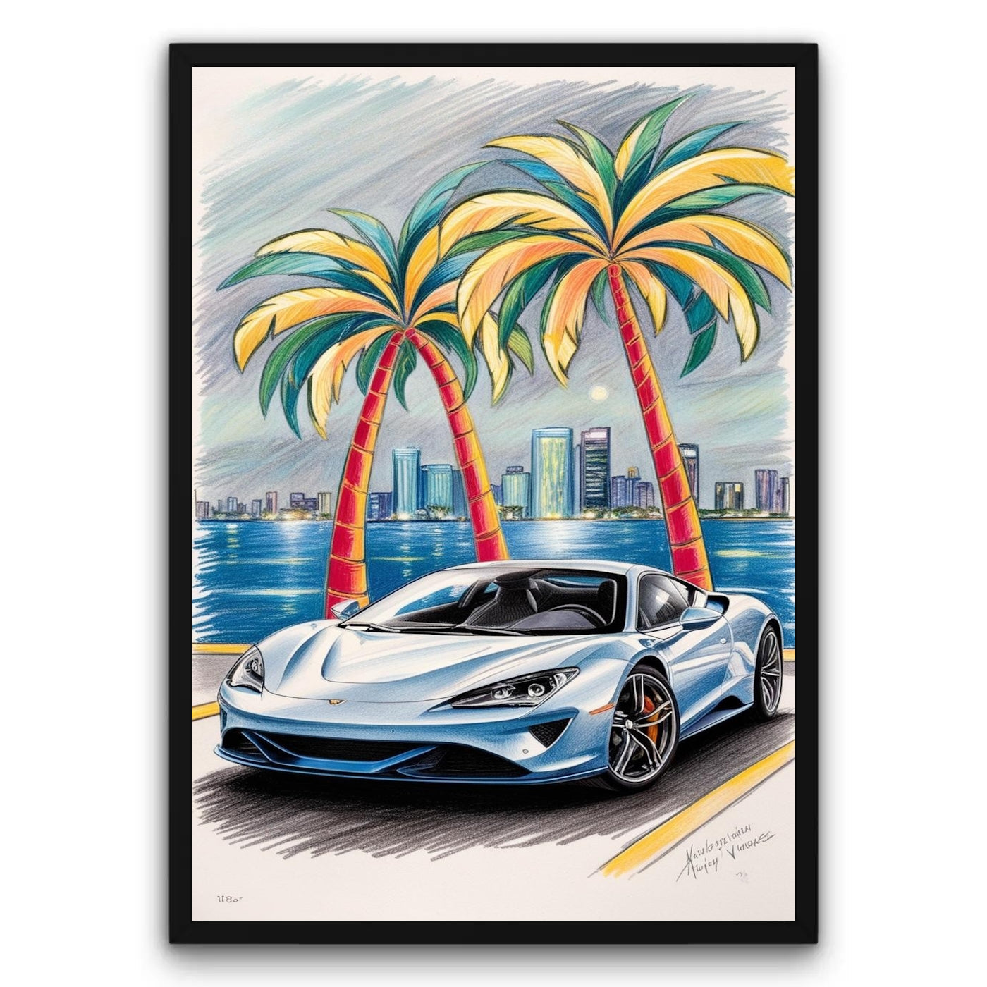 Klimat Nocy w Miami Plakat