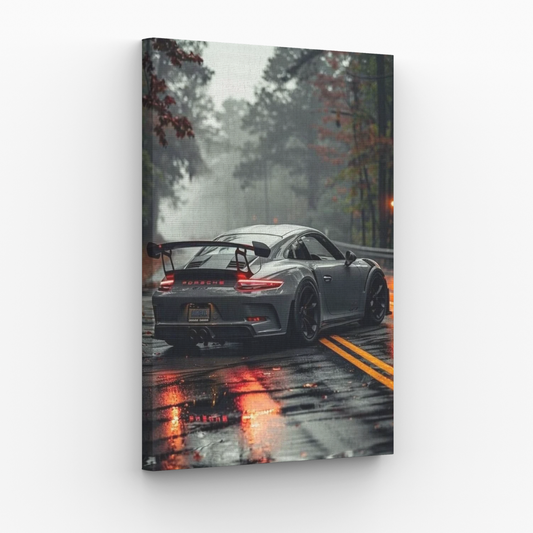 Porsche 911 GT3 Deszczowy Szlak Obraz