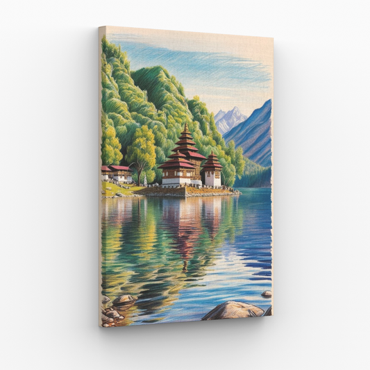 Święte Jezioro Nepal Obraz