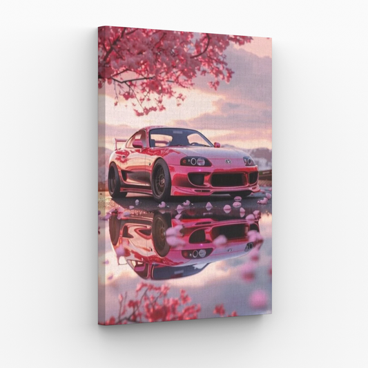 Toyota Supra Odbicie Sakury Obraz