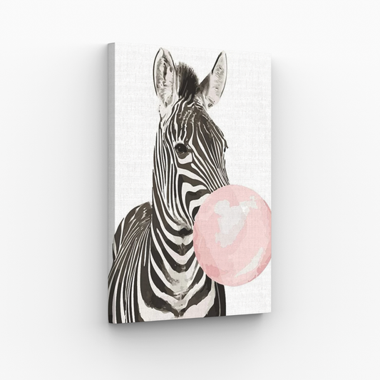 Zebra z balonem Obraz