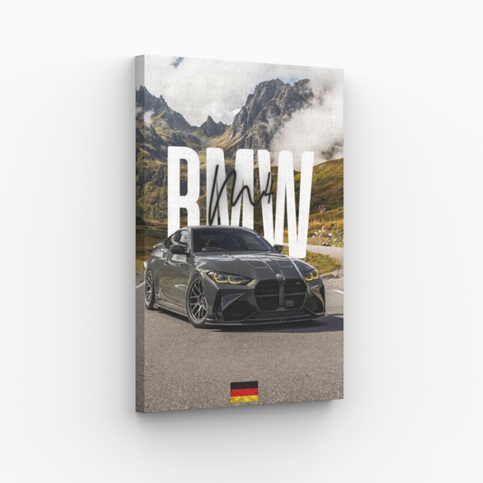 BMW M4 z Krajobrazem Obraz