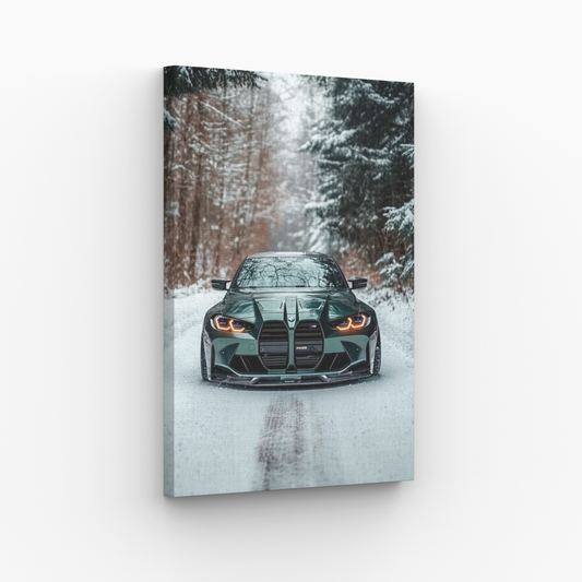 BMW M4 Zimowa Zieleń Obraz