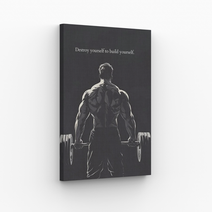 Destroy yourself to build yourself Obraz