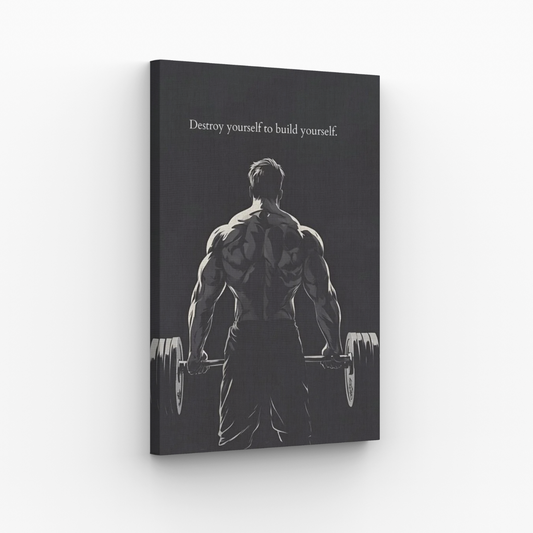 Destroy yourself to build yourself Obraz