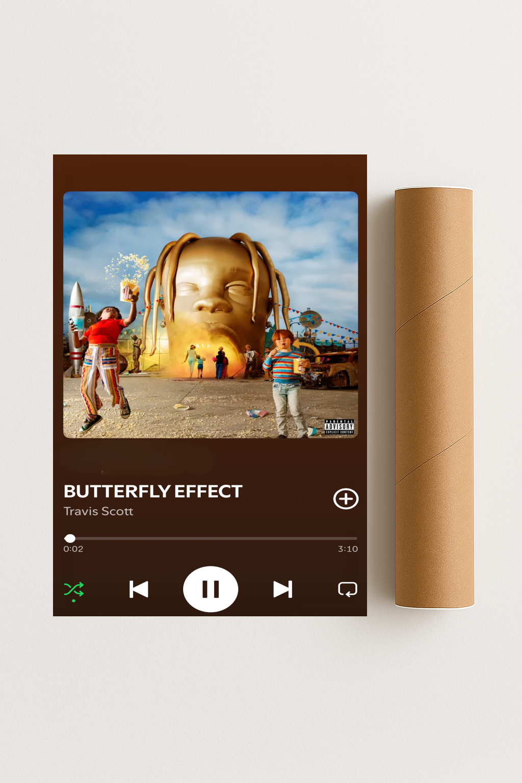 Travis Scott - Butterfly Effect Plakat