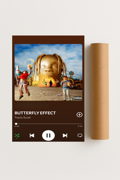 Travis Scott - Butterfly Effect Plakat