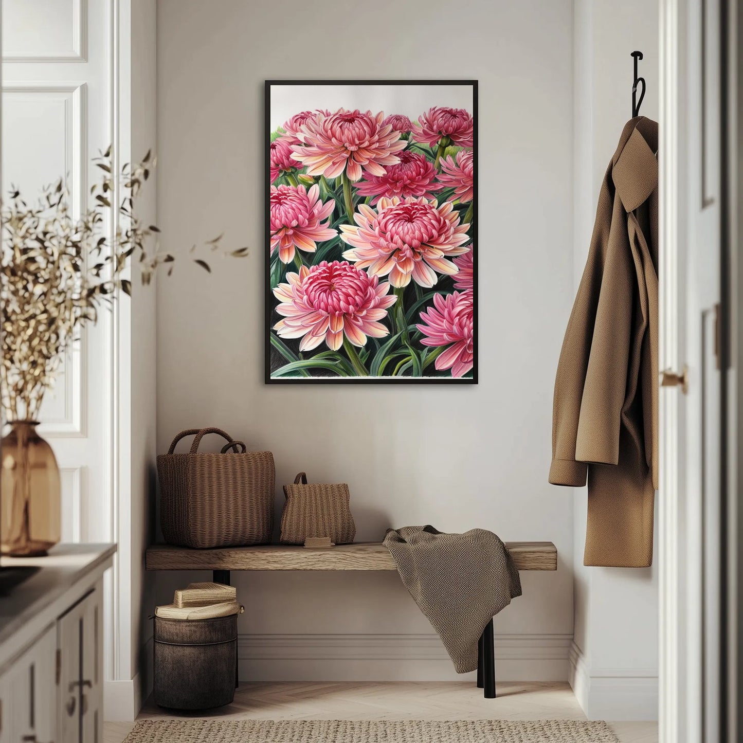 Japońskie Chryzantemy Plakat