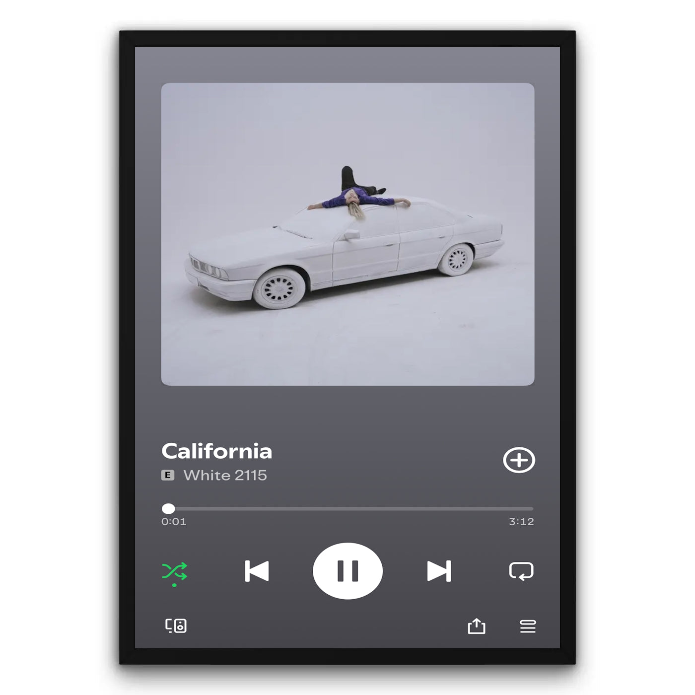 White 2115 - California Plakat
