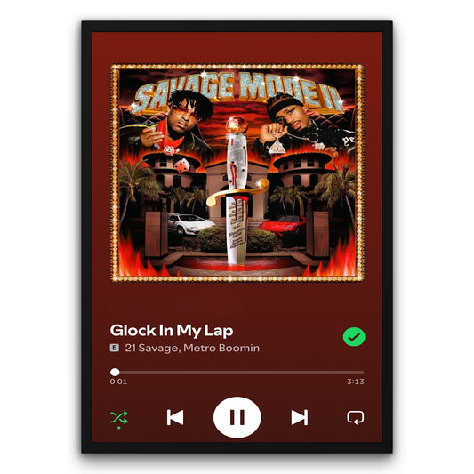 21 Savage - Glock In My Lap Plakat