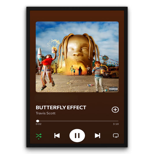 Travis Scott - Butterfly Effect Plakat
