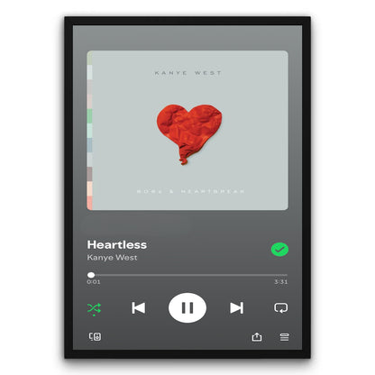 Kanye West - Heartless Plakat