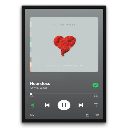 Kanye West - Heartless Plakat