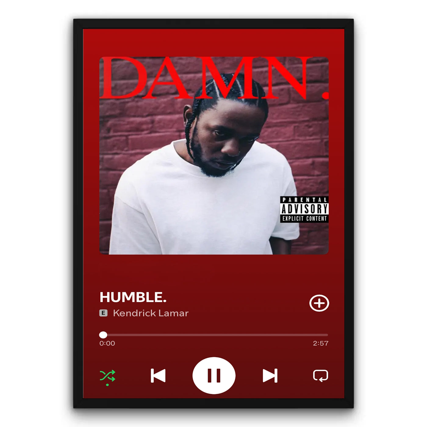 Kendrick Lamar - Humble Plakat