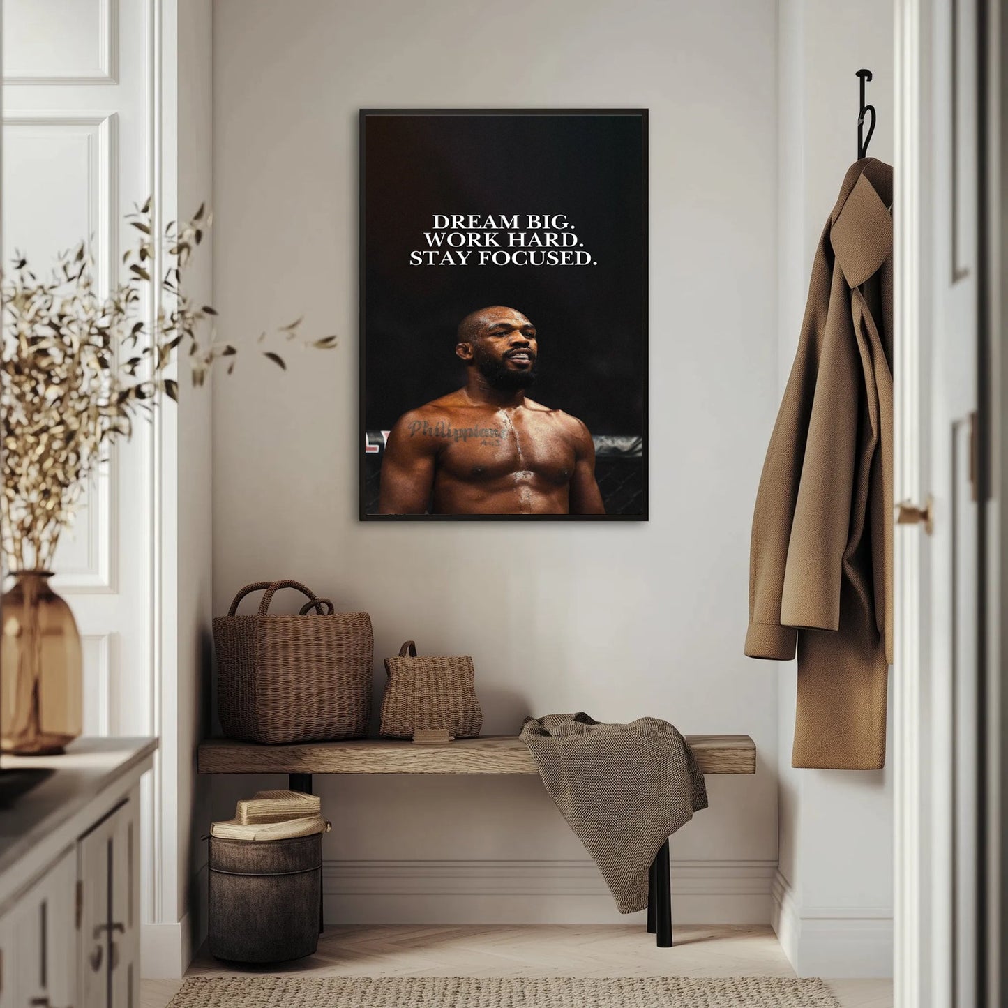 Dream big. Work hard. Stay focused. Plakat