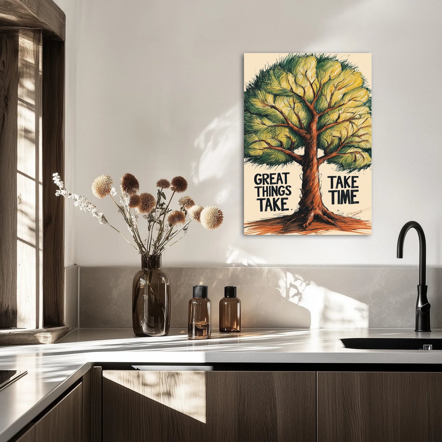 „Great Things Take Time” Obraz