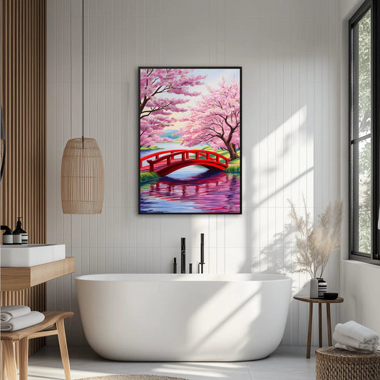 Czerwony Most Zen Plakat