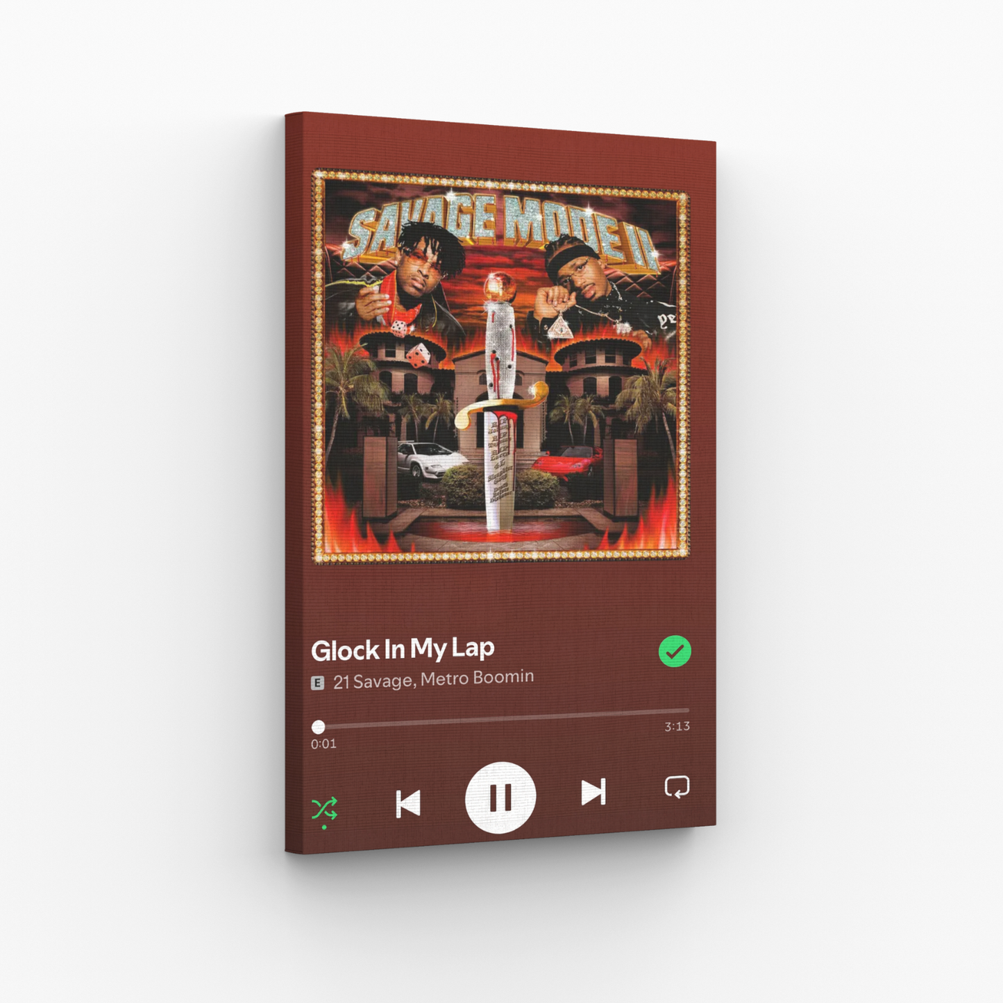 21 Savage - Glock In My Lap Obraz