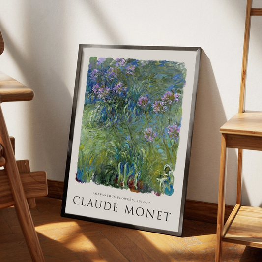Claude Monet - Agapanthus Flowers Plakat
