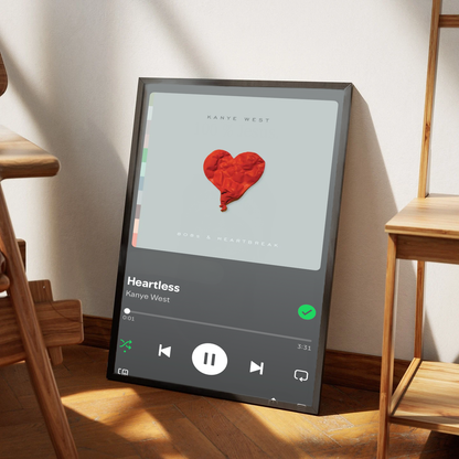 Kanye West - Heartless Plakat
