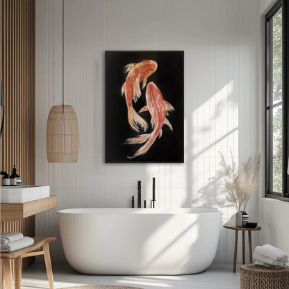 Dwie Ryby Koi Plakat