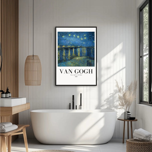 Van Gogh - Starry Night over the Rhone Plakat