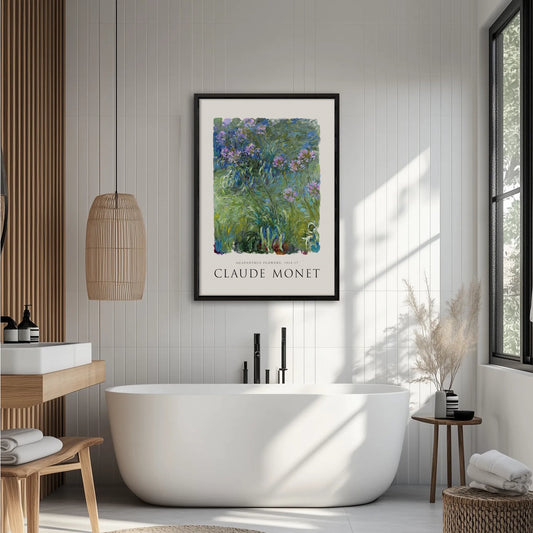 Claude Monet - Agapanthus Flowers Plakat
