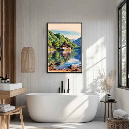 Święte Jezioro Nepal Plakat