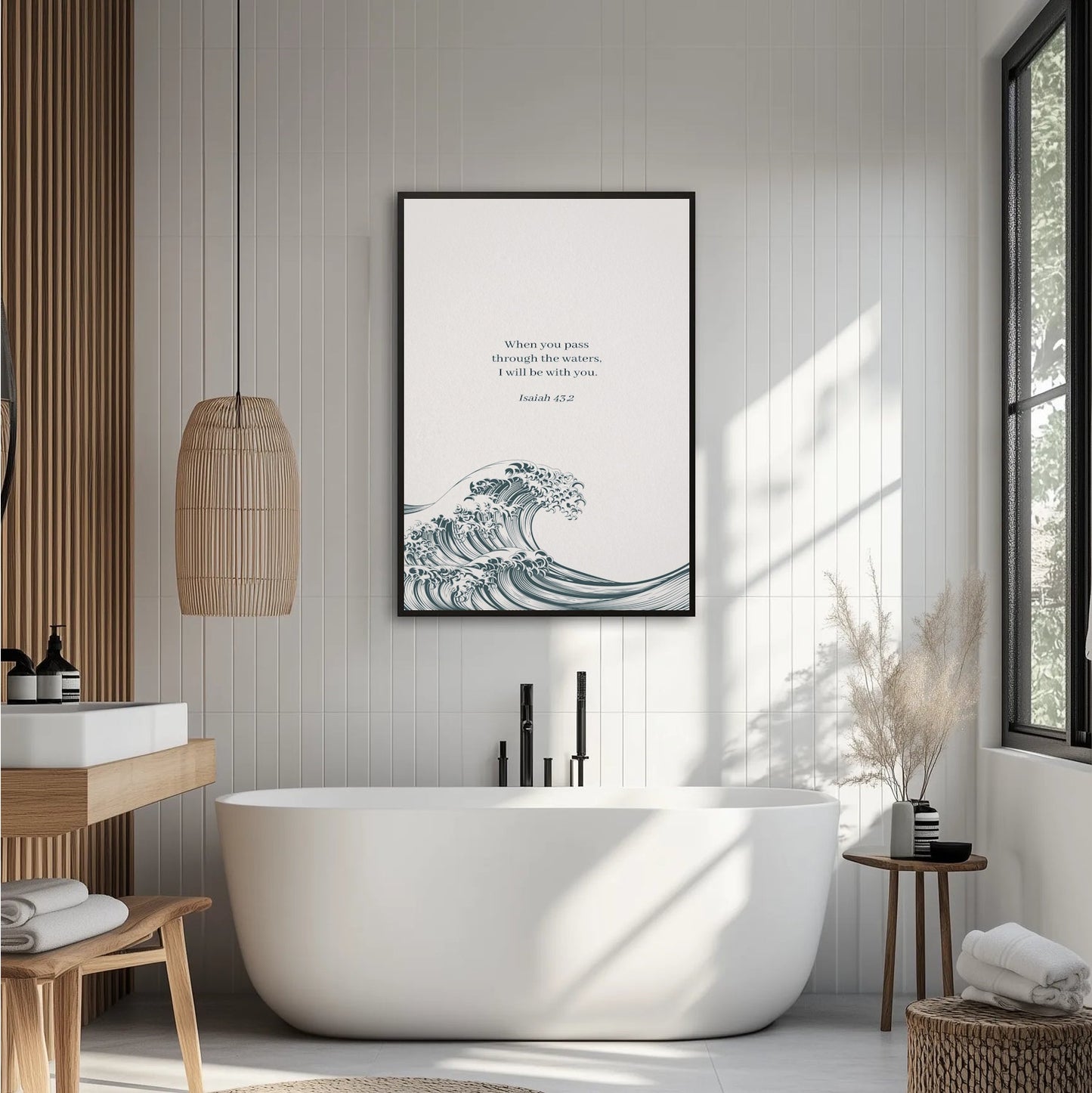 Isaiah 43,2 Plakat