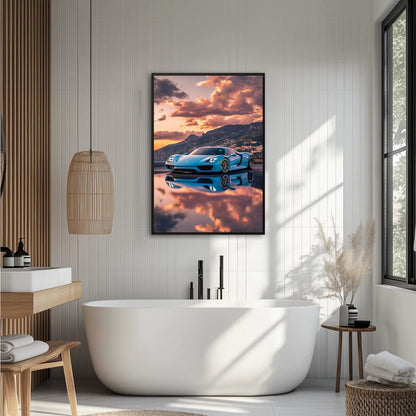 Porsche 918 Spyder Górskie Niebo Plakat