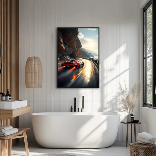 Ferrari F80 Nadmorski Świt Plakat