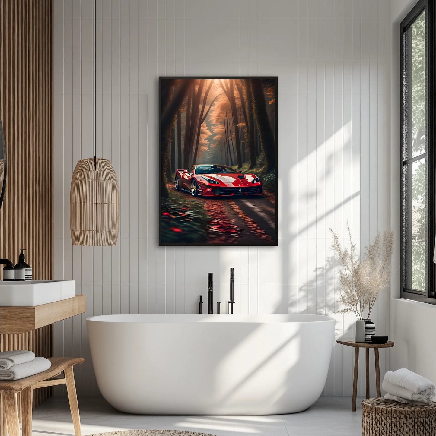 Ferrari 812 GTS Jesienny Szlak Plakat