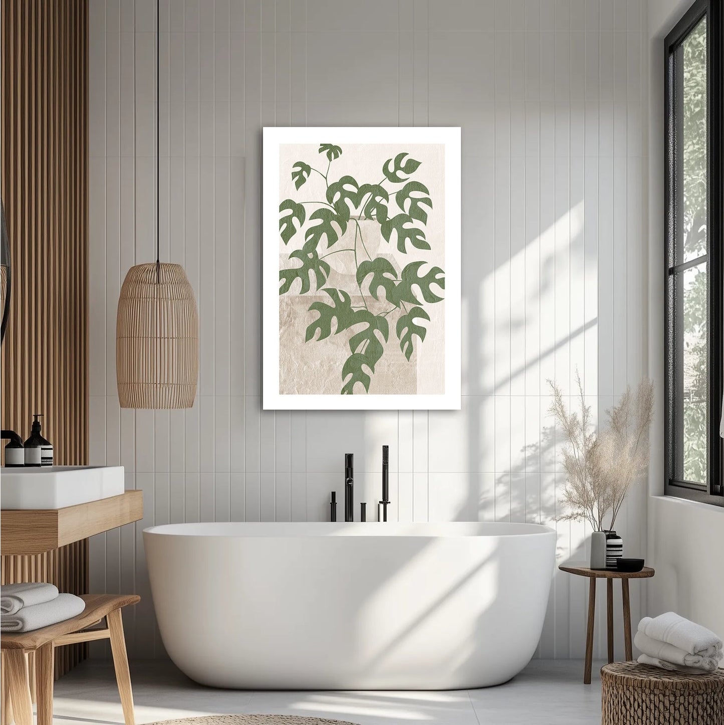 Liściasty design Obraz